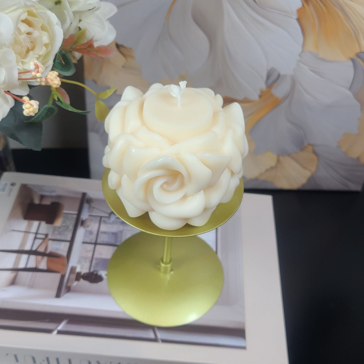 ROSE PILLAR Candle