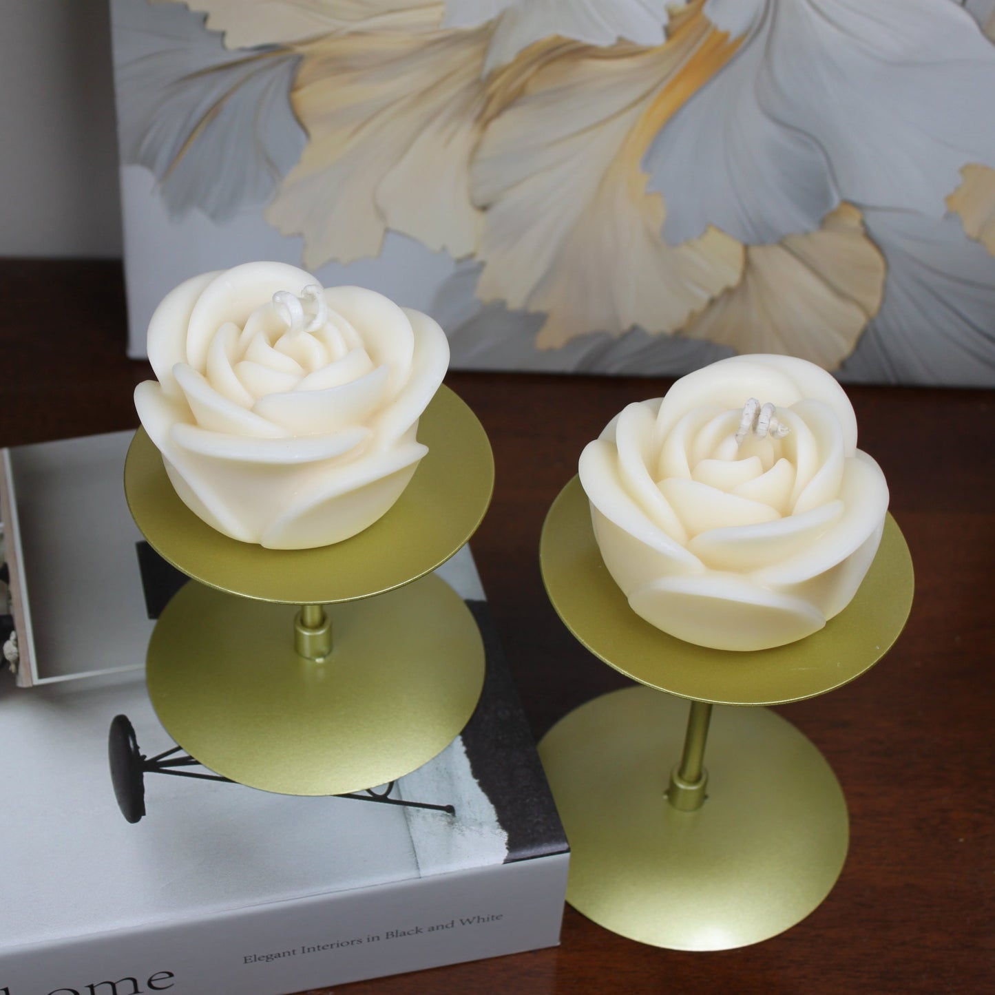ROSE Candles (Set of Two)