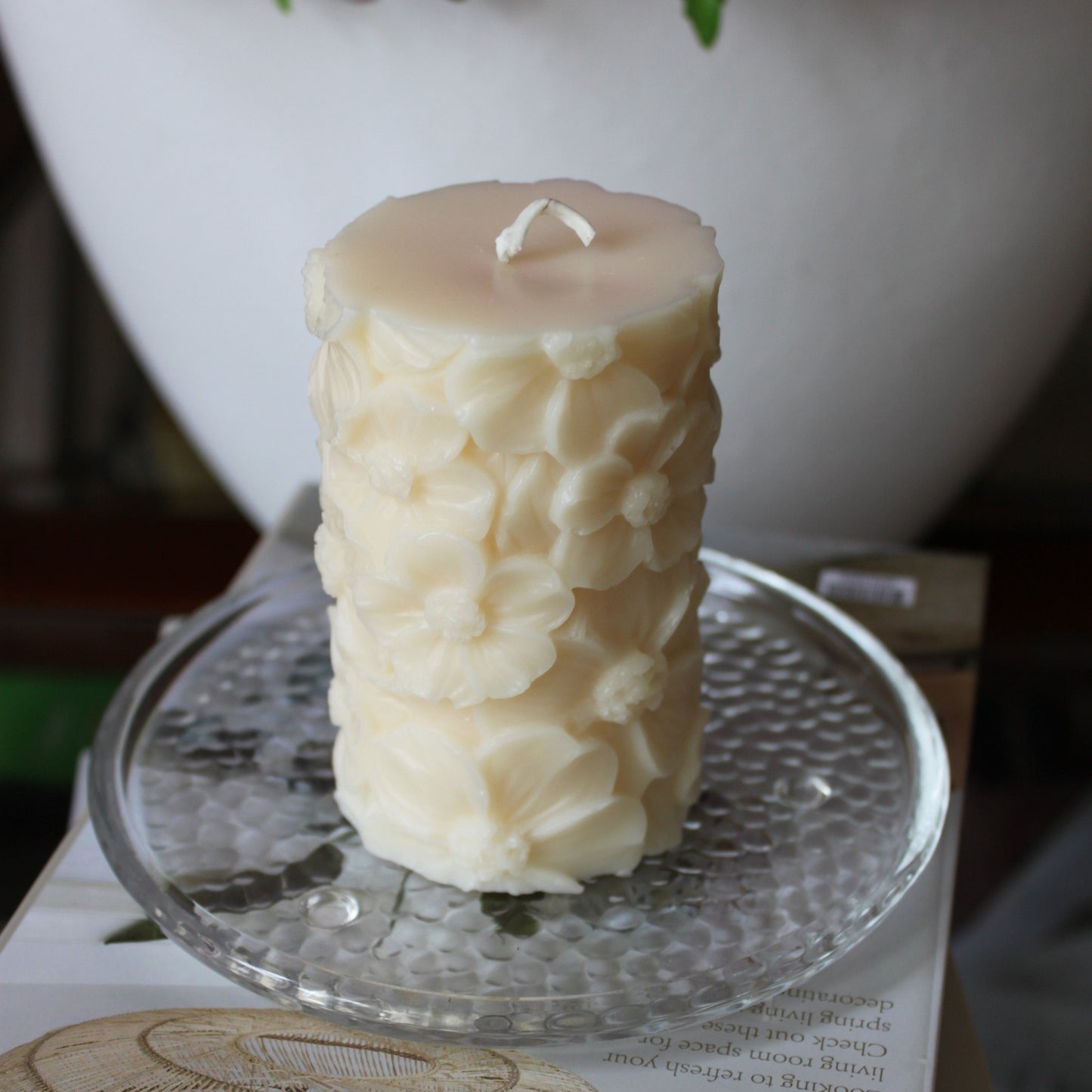 FLOWER PILLAR Decorative Candle