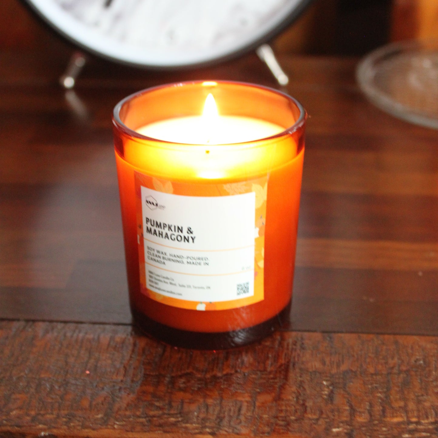 PUMPKIN & MAHAGONY Fall Candle