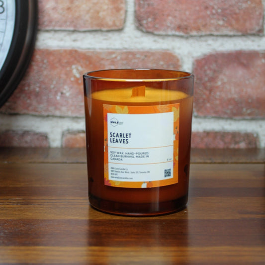 SCARLET LEAVES Fall Candle