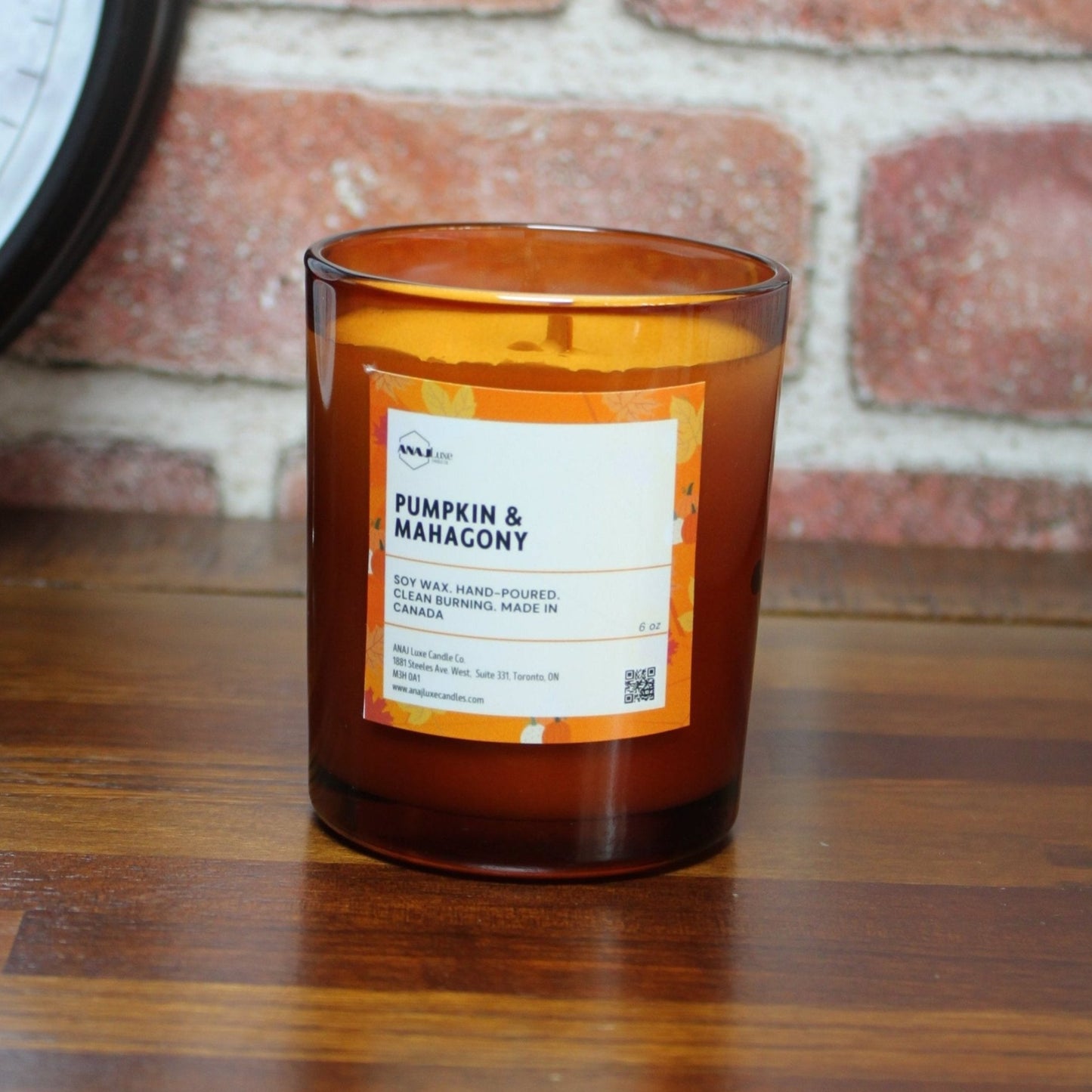 PUMPKIN & MAHAGONY Fall Candle