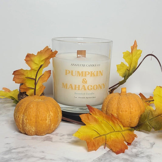 PUMPKIN & MAHAGONY  Fall Candle
