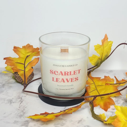 SCARLET LEAVES Fall Candle